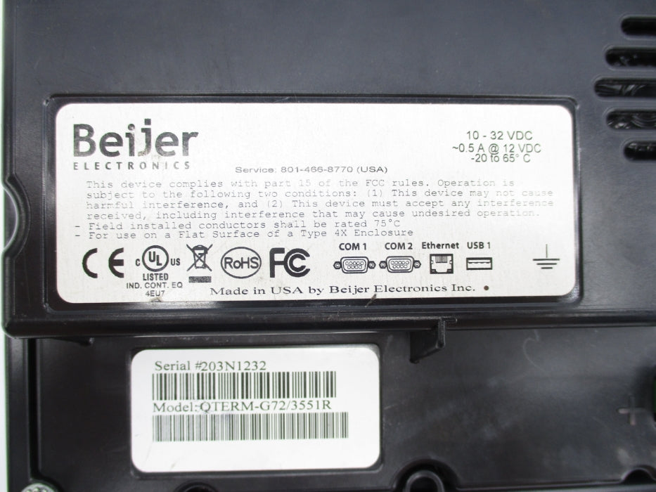BEIJER ELECTRONICS QTERM-G72/3551R NSNP