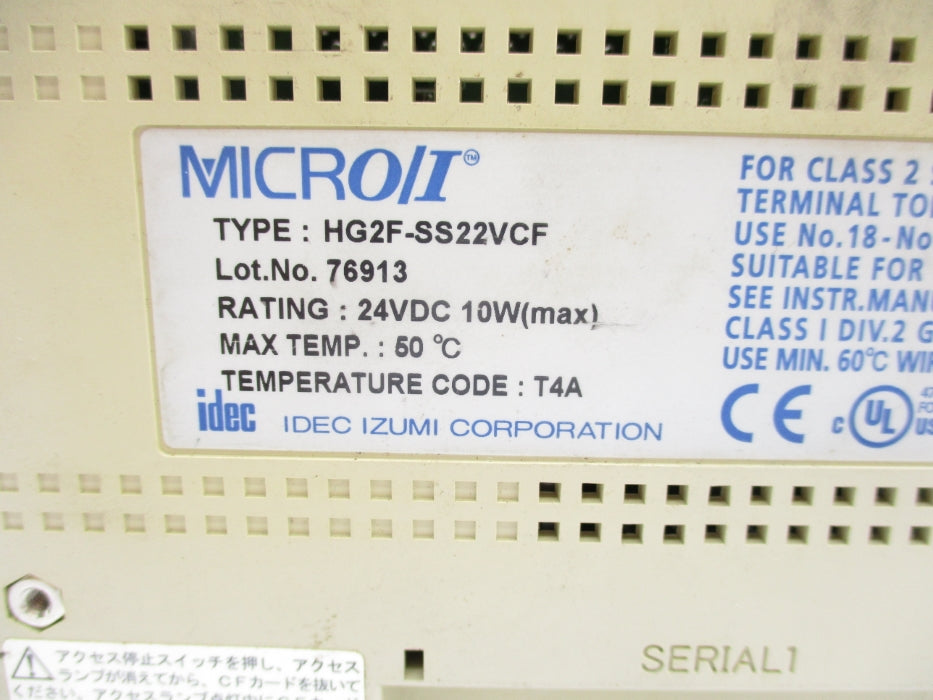 IDEC HG2F-SS22VCF 76913 UNMP