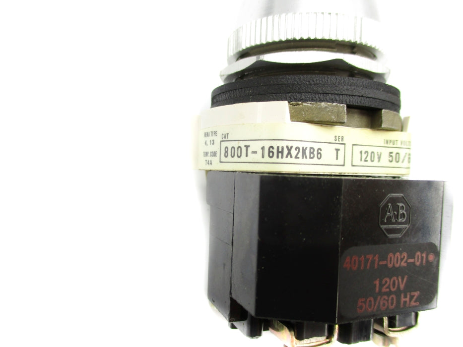 ALLEN BRADLEY 800T-16HX2KB6 SER. T  (BK/YL) NSMP