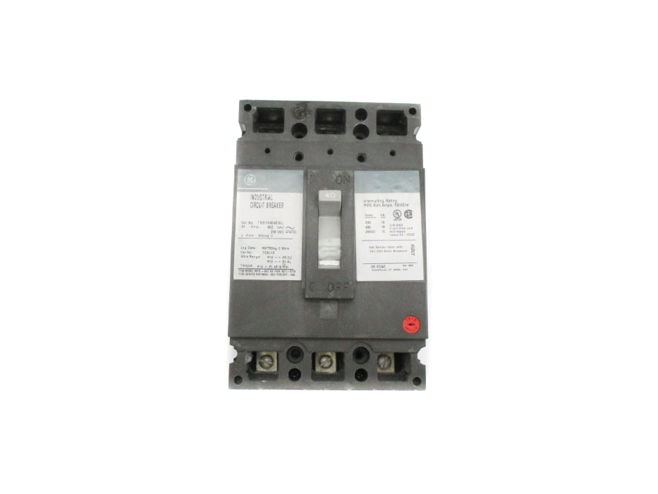 GENERAL ELECTRIC TED134040WL 480VAC 40A (GREEN) NSMP