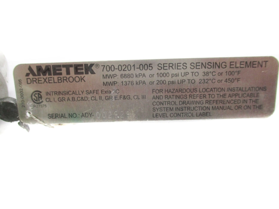 AMETEK 700-0201-005 (AS PICTURED) UNMP
