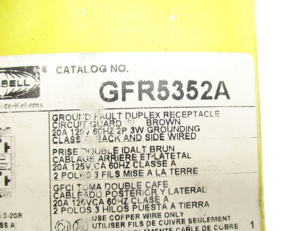 HUBBELL GFR5352A NSMP