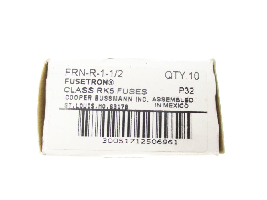 BUSSMANN FRN-R-1-1/2 (PKG OF 10) NSMP