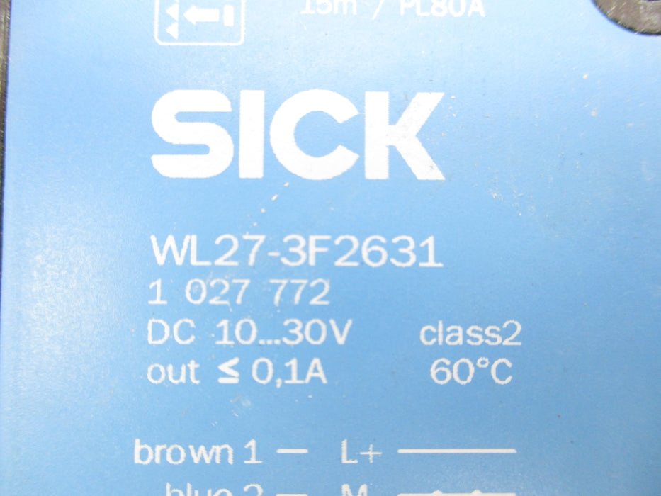 SICK WL27-3F2631 1027772 NSNP