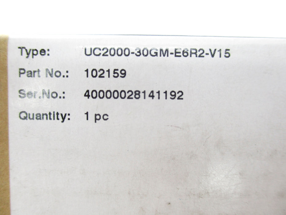 PEPPERL+FUCHS UC2000-30GM-E6R2-V15 102159 NSMP