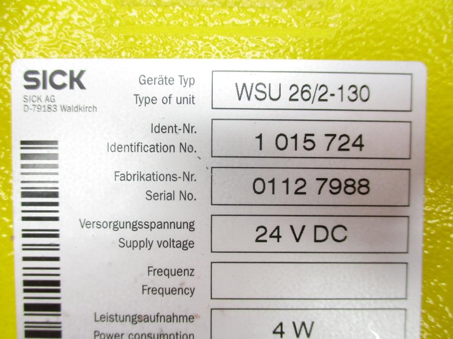 SICK WSU26/2-130 1015724 NSNP