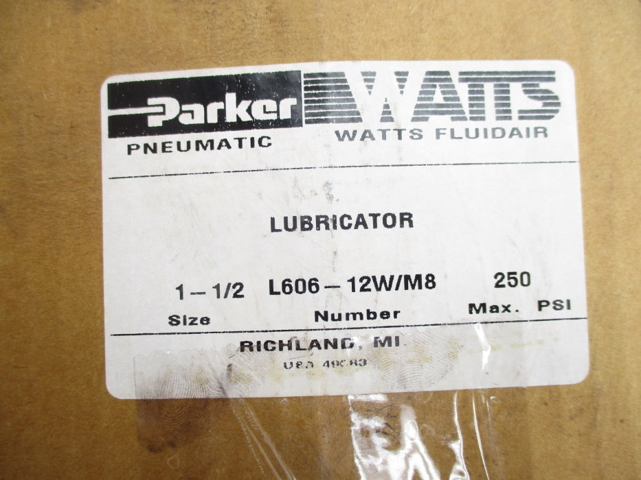 PARKER L606-12W/M8 3000PSI NSMP