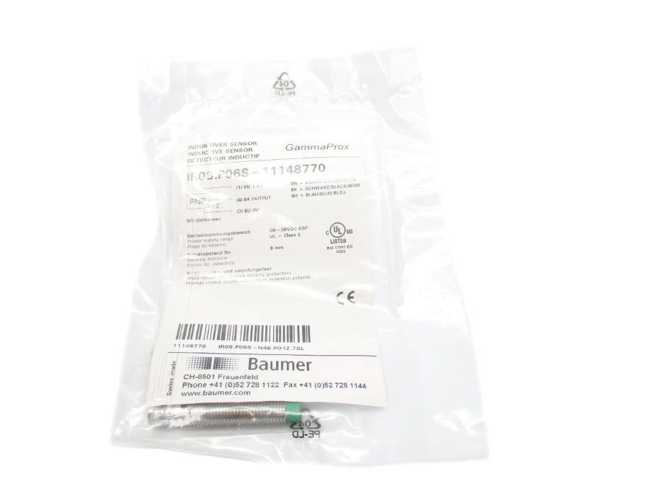 BAUMER ELECTRIC IR08.P06S-11148770 06-36VDC NSMP
