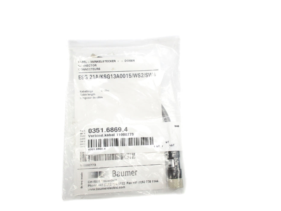 BAUMER ELECTRIC ESG 21A/KSG13A0015/WS2/SW4 NSMP
