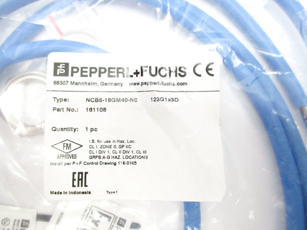PEPPERL+FUCHS NCB5-18GM40-N0 NSMP