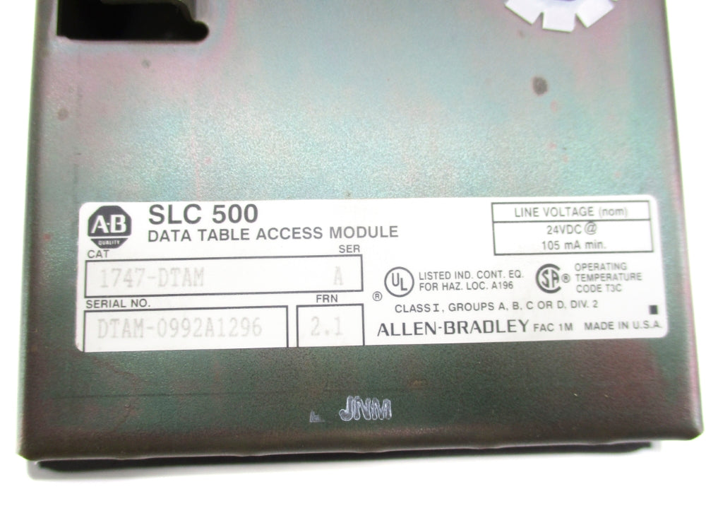 ALLEN BRADLEY 1747-DTAM SER. A F/W 2.1 NSNP