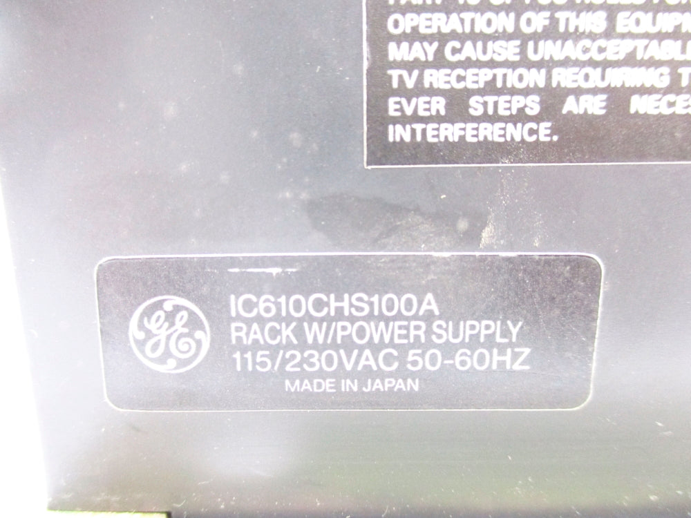 GENERAL ELECTRIC IC610CHS100A 115/230VAC UNMP