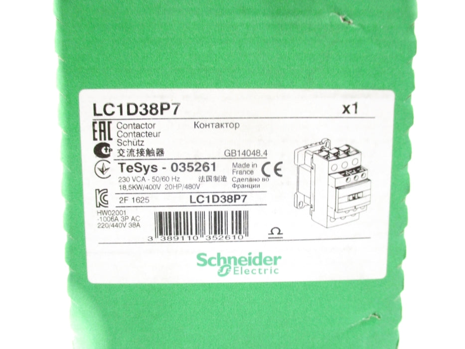 SCHNEIDER ELECTRIC LC1D38P7 NSFS