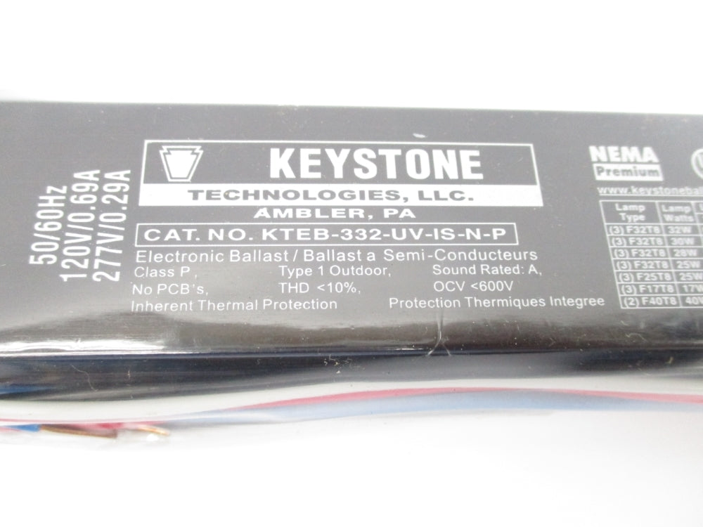 KEYSTONE KTEB-332-UV-IS-N-P 120/277V 0.69-1.09A NSNP