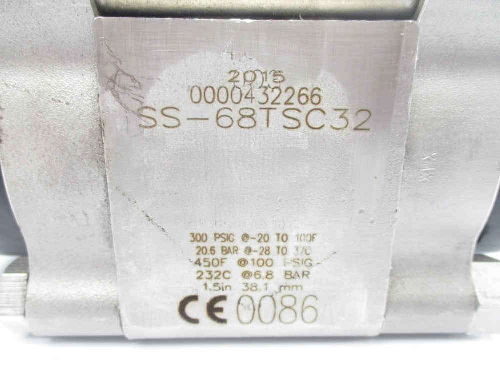 SWAGELOK SS-68TSC32 300PSIG NSNP