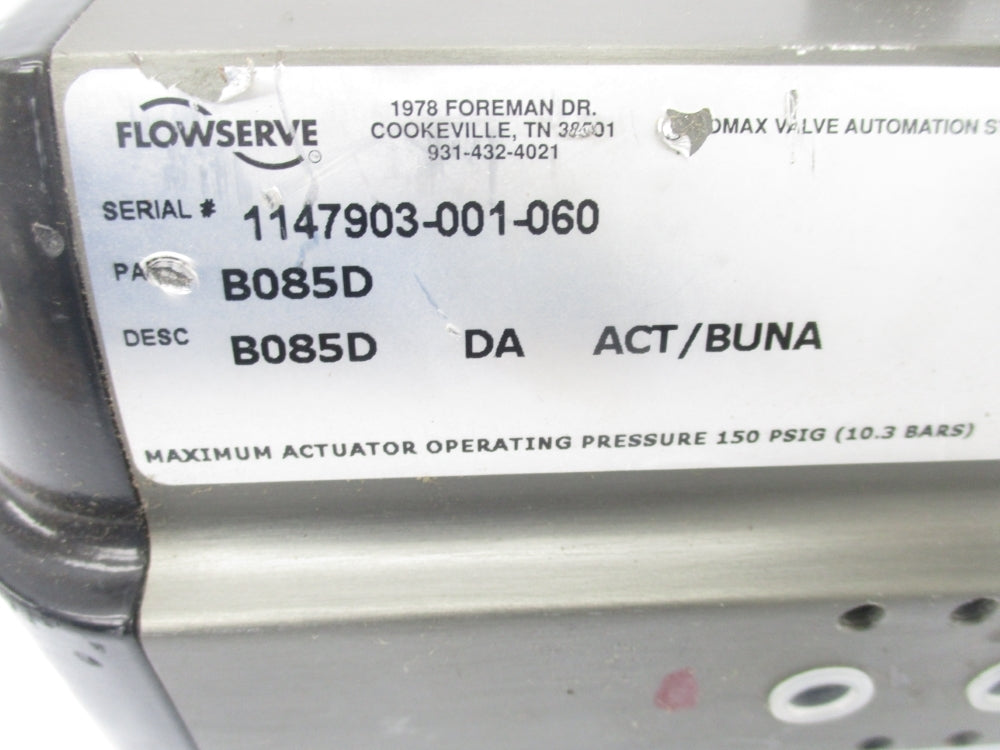 FLOWSERVE B085D 150PSIG UNMP