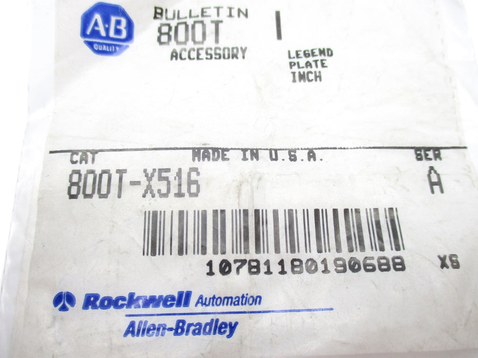 INDUSTRIAL SPARE PART 800T-X516 SER. A NSMP