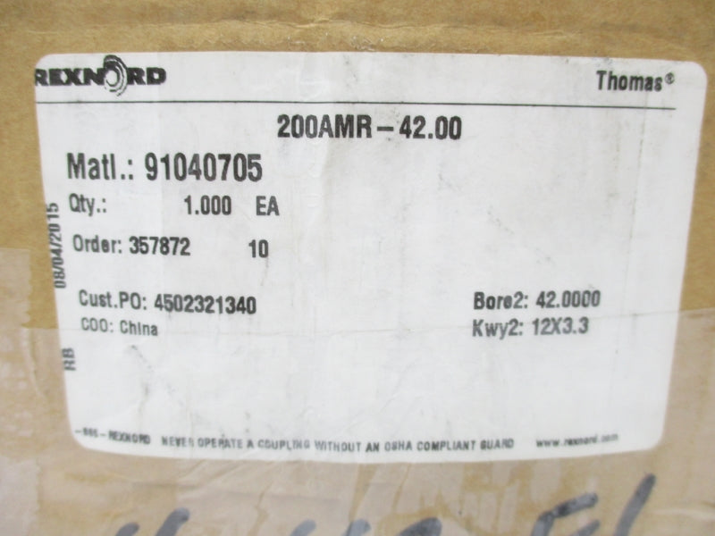 REXNORD 200AMR-42.00 91040705 NSMP