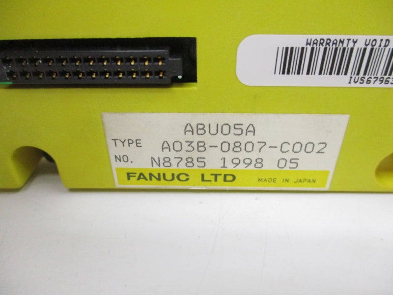 FANUC A03B-0807-C002 ABU05A REMAN