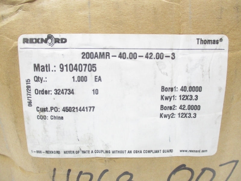 REXNORD 200AMR-40.00-42.00-3 91040705 NSFS