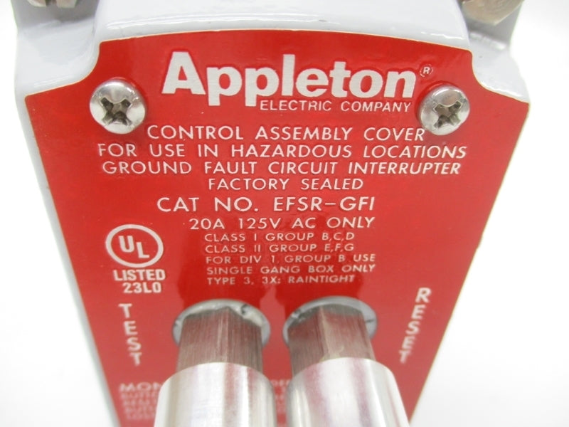 APPLETON EFSR-GFI 125VAC 20A NSMP