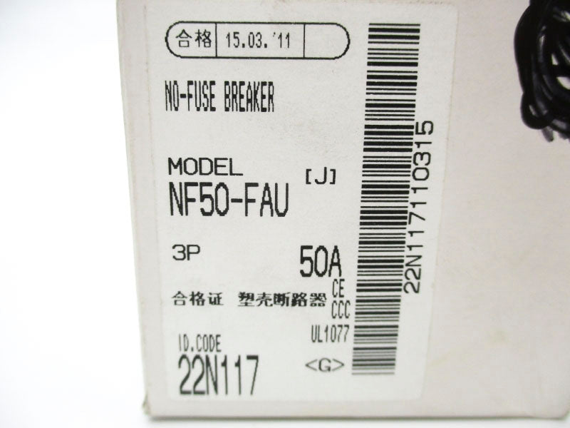 MITSUBISHI NF50-FAU3P50A 250V 50A NSMP