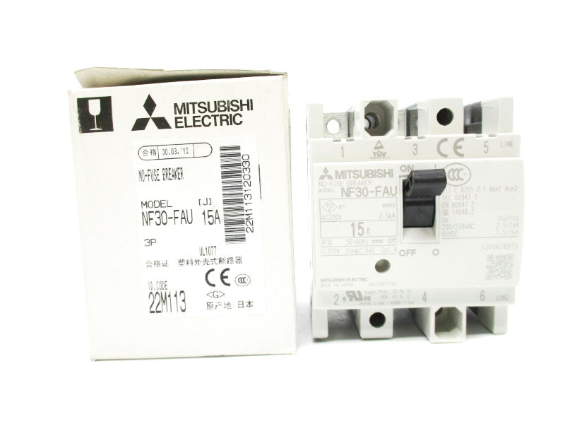 MITSUBISHI NF30-FAU3P15A 250V 15A NSMP
