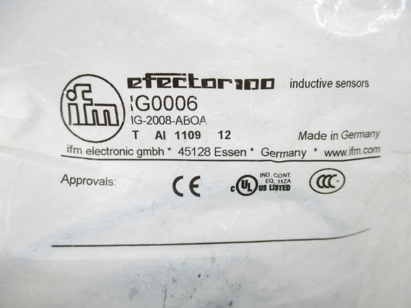 IFM EFECTOR IG-2008-ABOA IG0006 NSMP