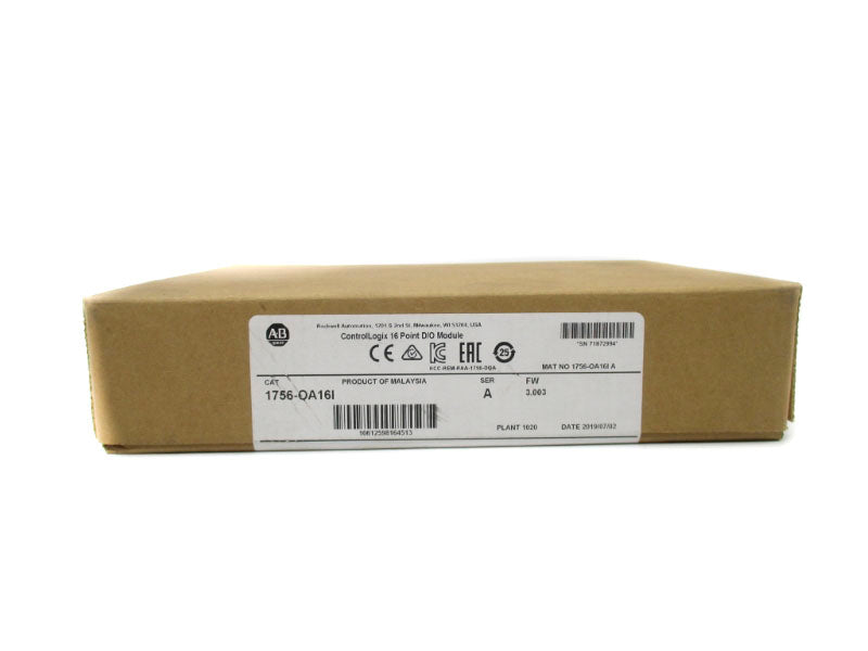 ALLEN BRADLEY 1756-OA16I SER. A F/W 3.003 DATE: 2019 NSFS