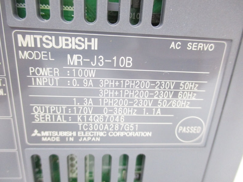 MITSUBISHI MR-J3-10B 230V 0.9A NSNP