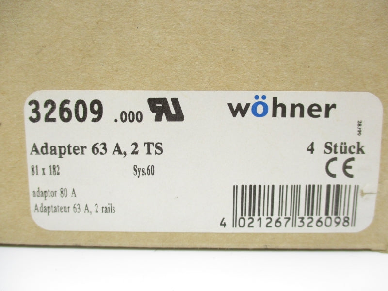 WOHNER 32609.000 6063 690V 63A (PKG OF 4) NSMP