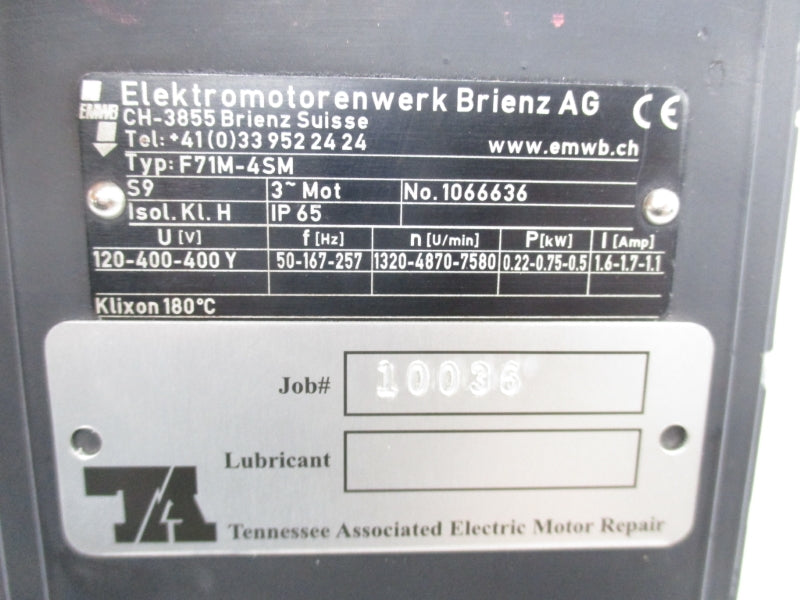 EMWB F71M-4SM 400V 1.1A UNMP