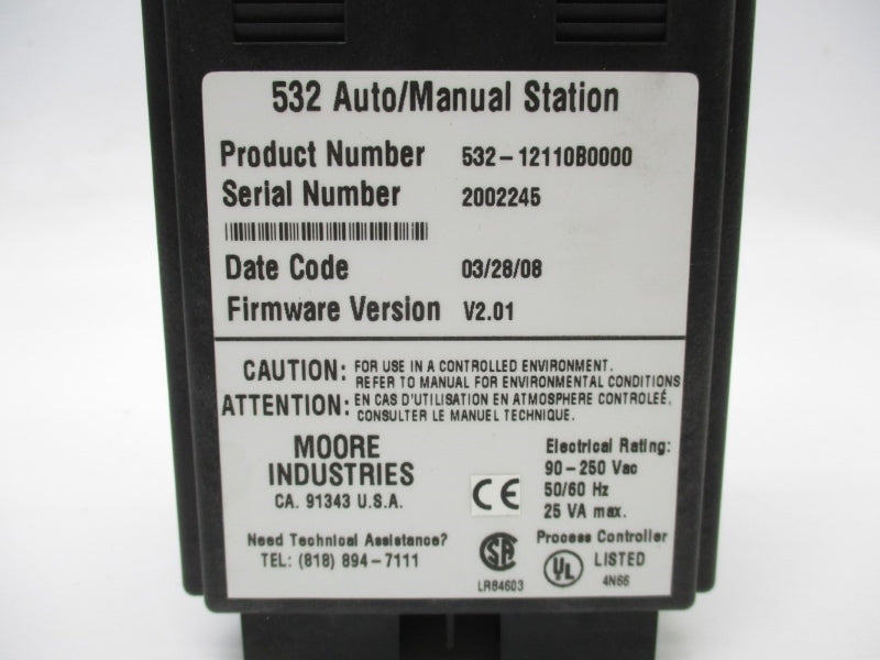 MOORE INDUSTRIES 532-12110B0000 F/W V2.01 90-250VAC NSNP