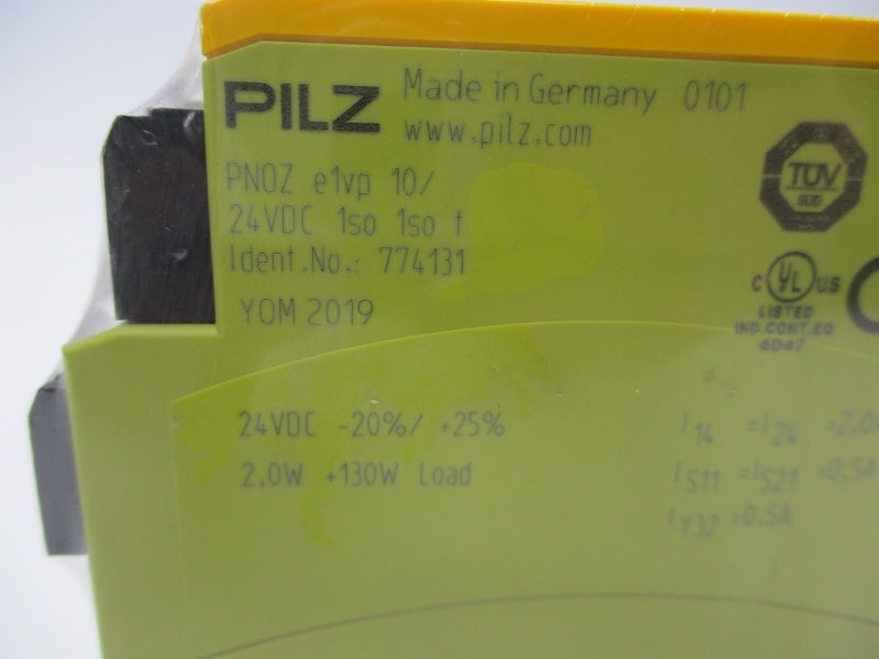 PILZ PNOZE1VP10/24VDC1SO1SOT 774130 24VDC 2.0A NSNP
