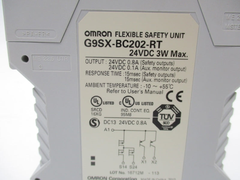 OMRON G9SX-BC202-RT 24VDC 0.8A NSMP