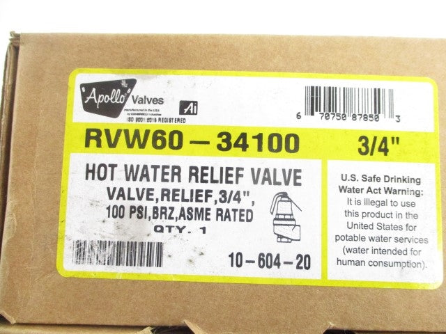 APOLLO RVW60-34100 10-604-20 100PSI 3/4" NSMP