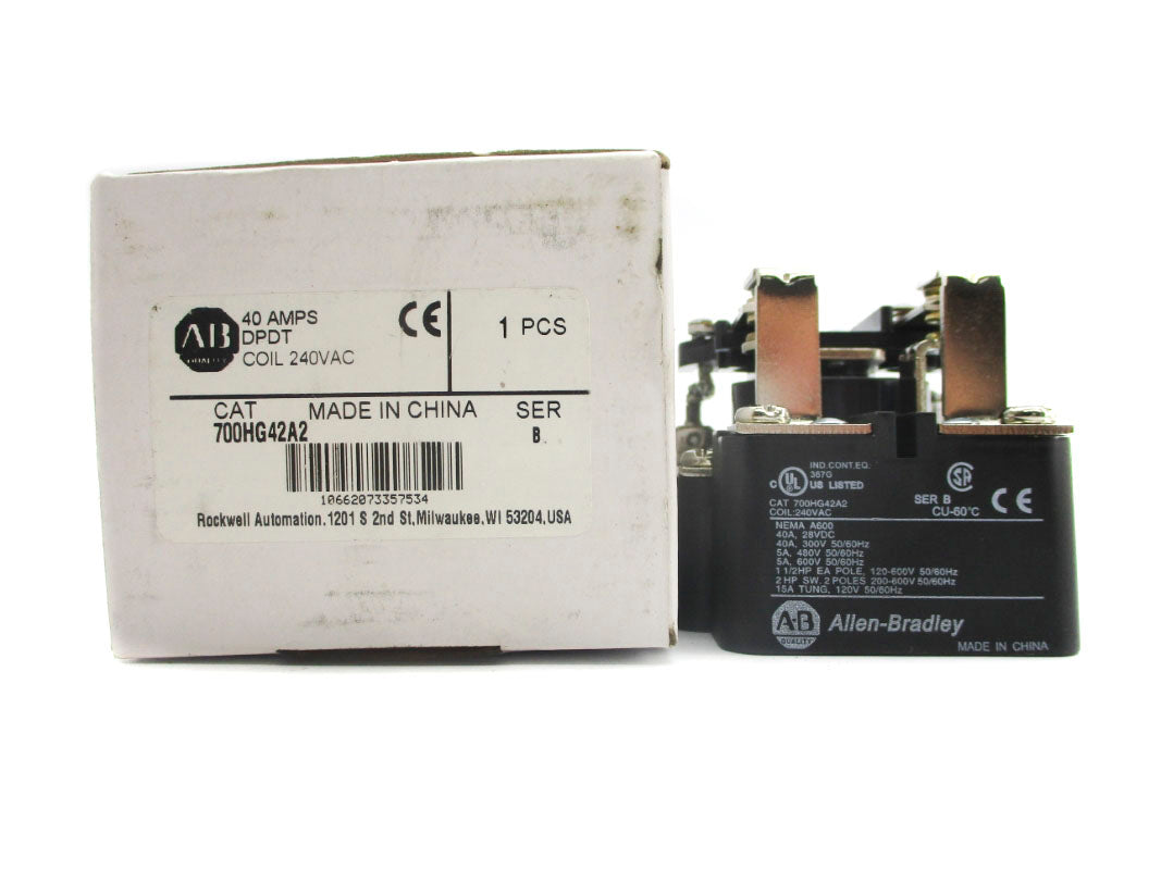 ALLEN BRADLEY 700HG42A2 SER. B 240VAC 40A (WH) NSMP