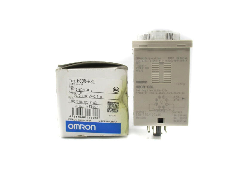 OMRON H3CR-G8L 120VAC 0.5-120S NSMP