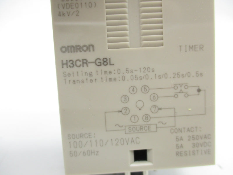 OMRON H3CR-G8L 120VAC 0.5-120S NSMP