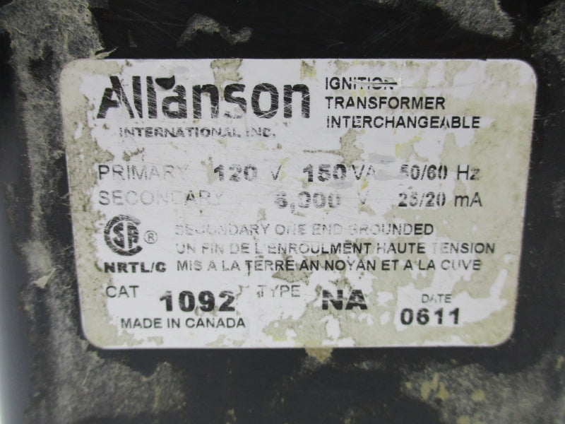 ALLANSON 1092-NA 120V (AS PICTURED) NSNP
