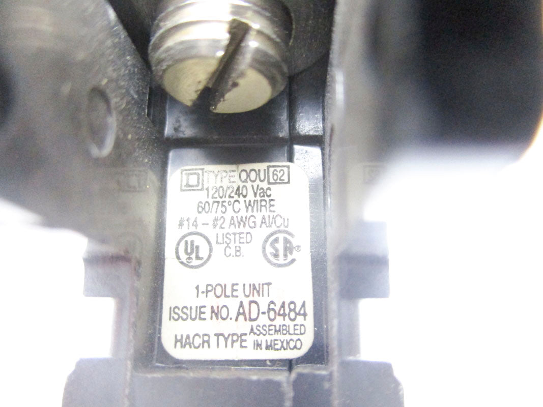 SQUARE D QOU110 120/240VAC 10A UNMP