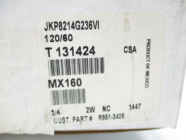 ASCO JKP8214G236VI 120V 3/4" NSFS