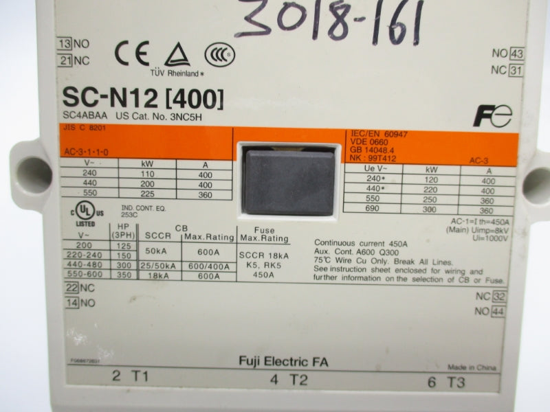 FUJI ELECTRIC 3NC5H 100-127V 450A NSNP