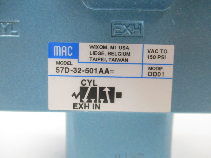 MAC 57D-32-501AA 24VDC 150PSI NSNP