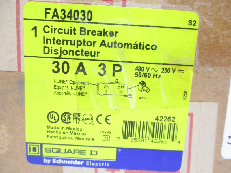 SQURE D FA34030 480V 30A NSMP