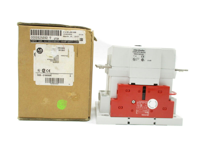 ALLEN BRADLEY 100S-D180D22 SER. A 110/120V 200A (BR/WH) NSMP