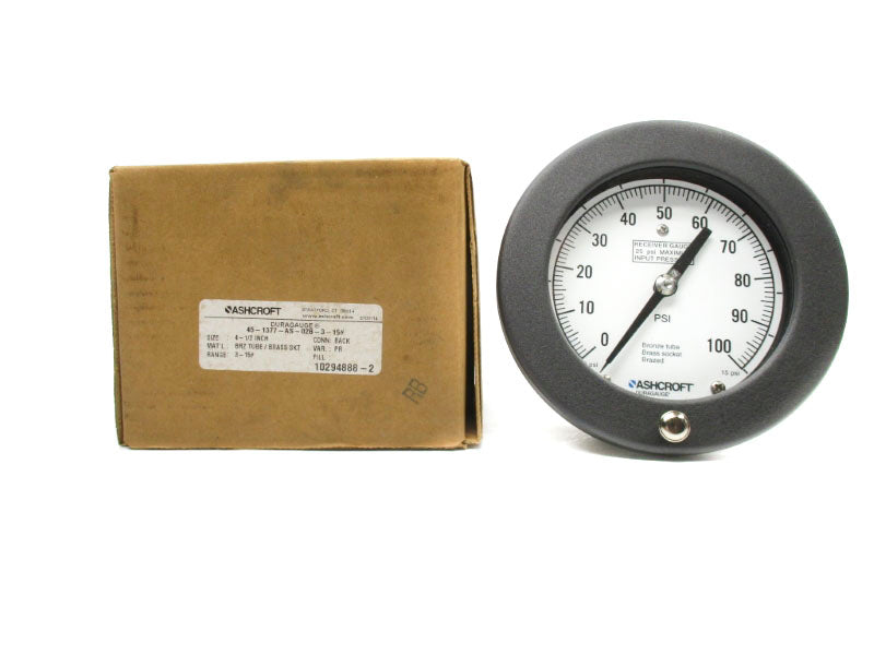 ASHCROFT 45-1377-AS-02B-3-15 3-15PSI NSMP