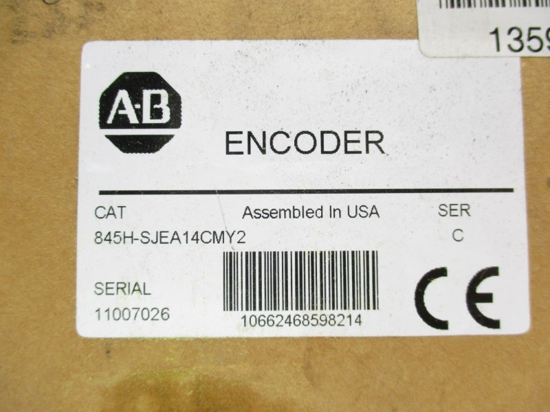 ALLEN BRADLEY 845H-SJEA14CMY2 SER. C 5VDC (BR/WH) NSMP