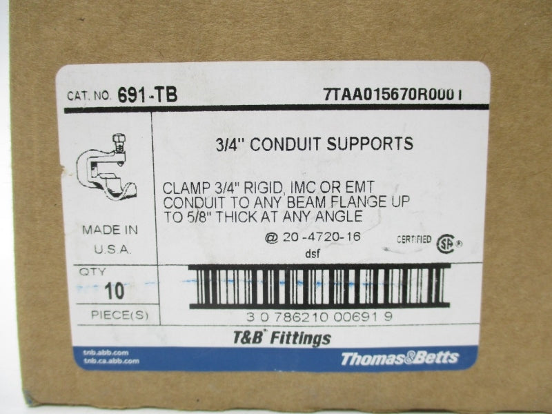 THOMAS&BETTS 691-TB 3/4" (PKG OF 10) NSMP
