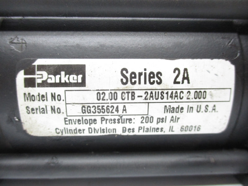 PARKER 02.00CTB-2AUS14AC2.000 SER. 2A 200PSI (AS PICTURED) NSNP